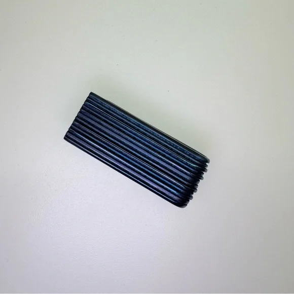 Solid Titanium Blue Money Clip by Marco Dal Maso